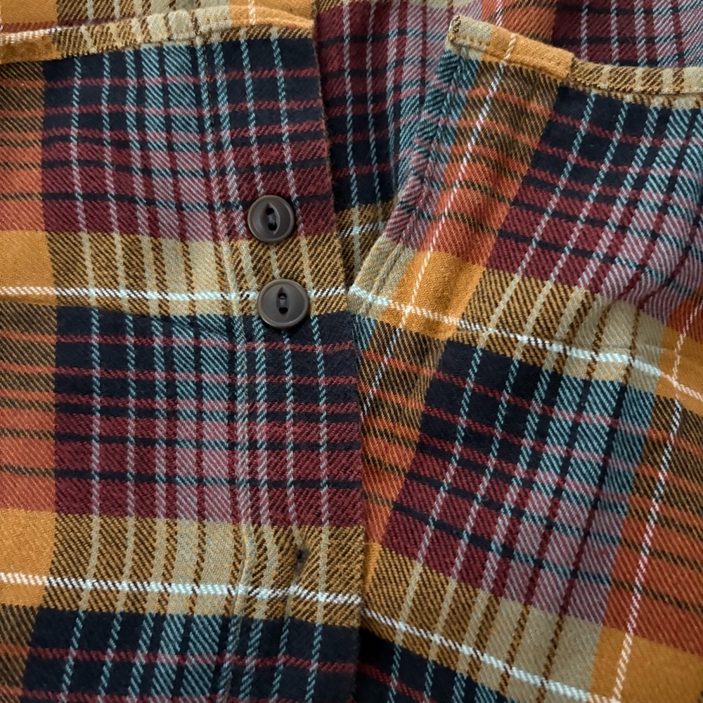 PATAGONIA Cotton Fjord Flannel 
Tartan Plaid Button Down Shirt, Sz M - Picture 12 of 14